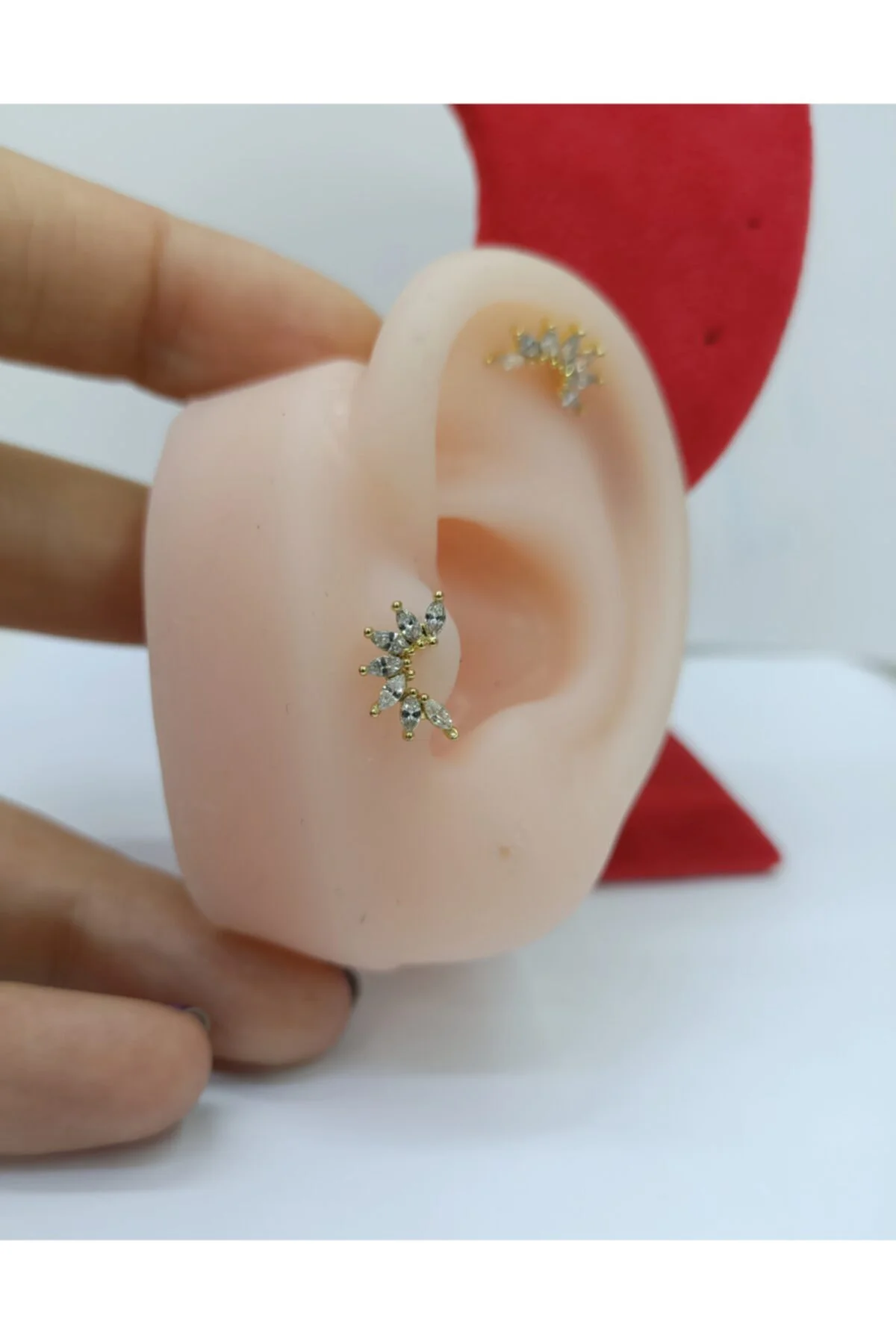Cerrahi Çelik Zirkon Taşlı Tragus Kıkırdak Piercingi Fiyatı, Yorumları ve Özellikleri