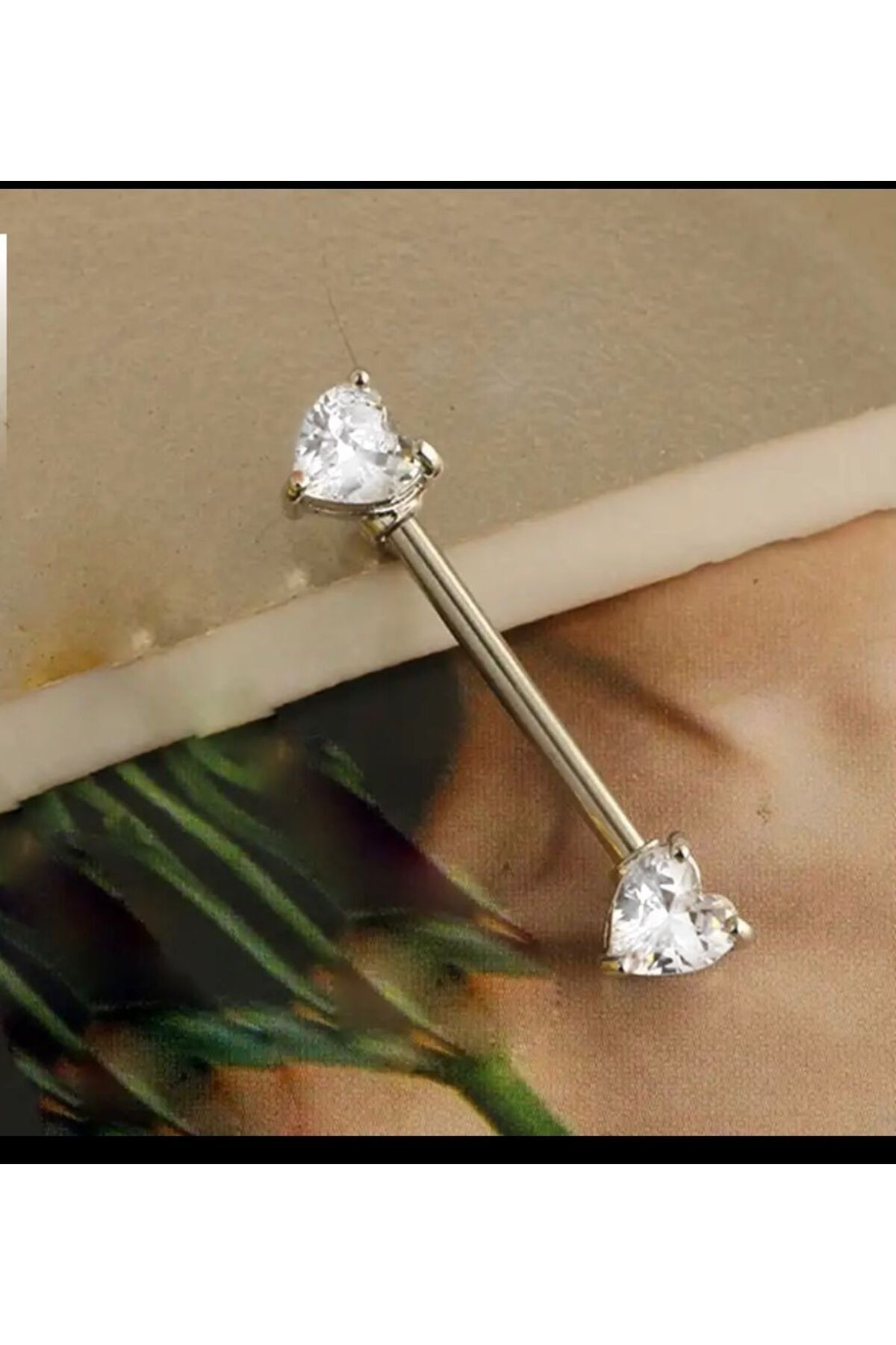 cerrahi çelik zirkon taşlı kalpli meme ucu piercingi nipple piercing Fiyatı, Yorumları ve Özellikleri