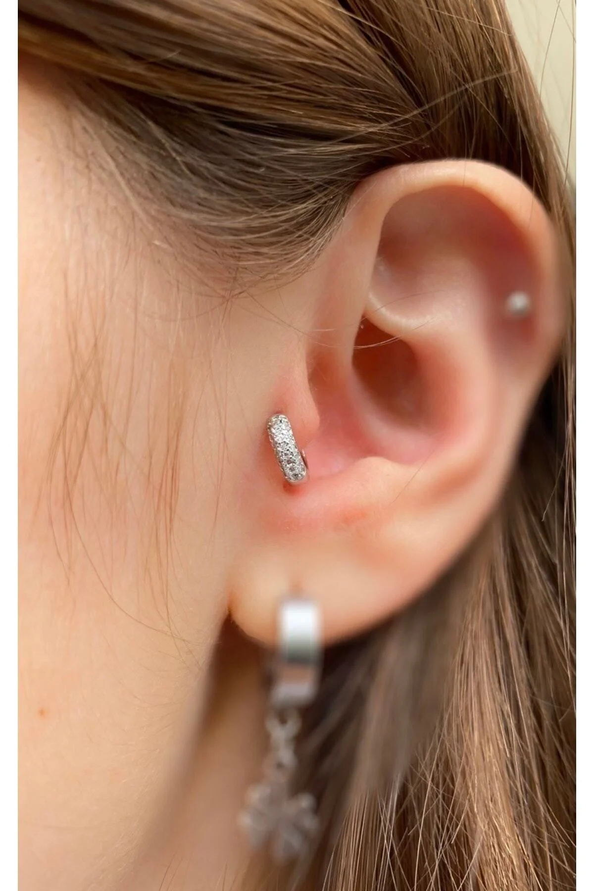 Cerrahi Çelik Zirkon Taşlı Mini Halka Tragus Piercing Küpe Fiyatı, Yorumları ve Özellikleri