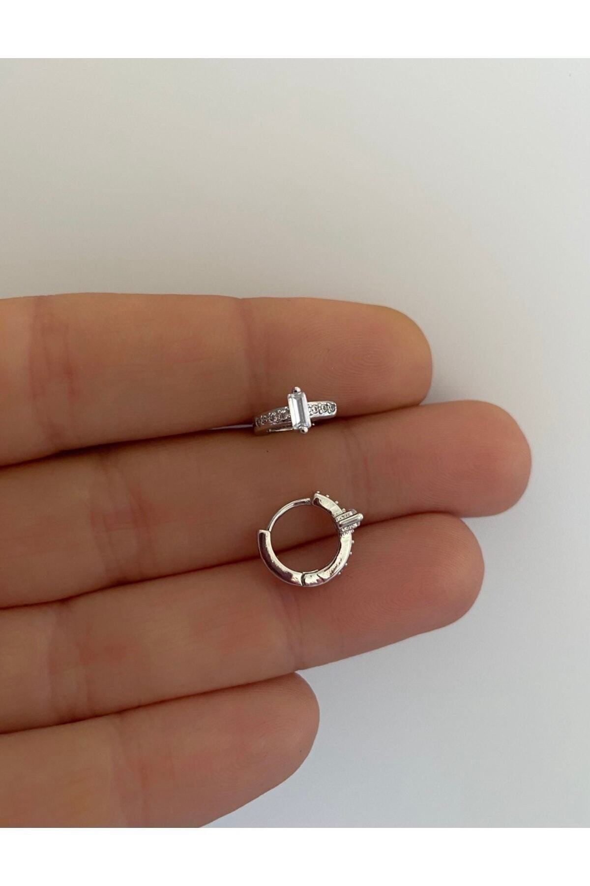 Cerrahi Çelik Zirkon Taşlı Tragus Rook Forward Lobe Helix Kıkırda