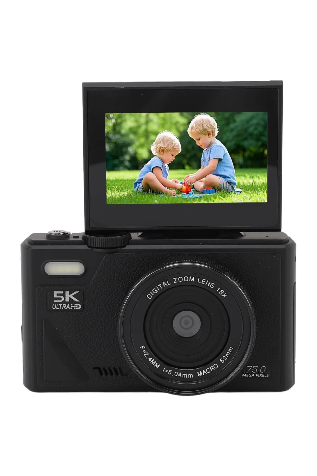 Çeşithane 75MP HD Retro Dijital Kamera – 18X Dijital Zoom, 3” Ekr