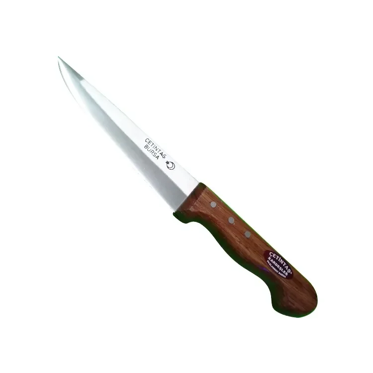 Çetintaş Bursa Kurban Ve Kasap Bıçağı No:2, 16 Cm, Ahşap Gül Sap