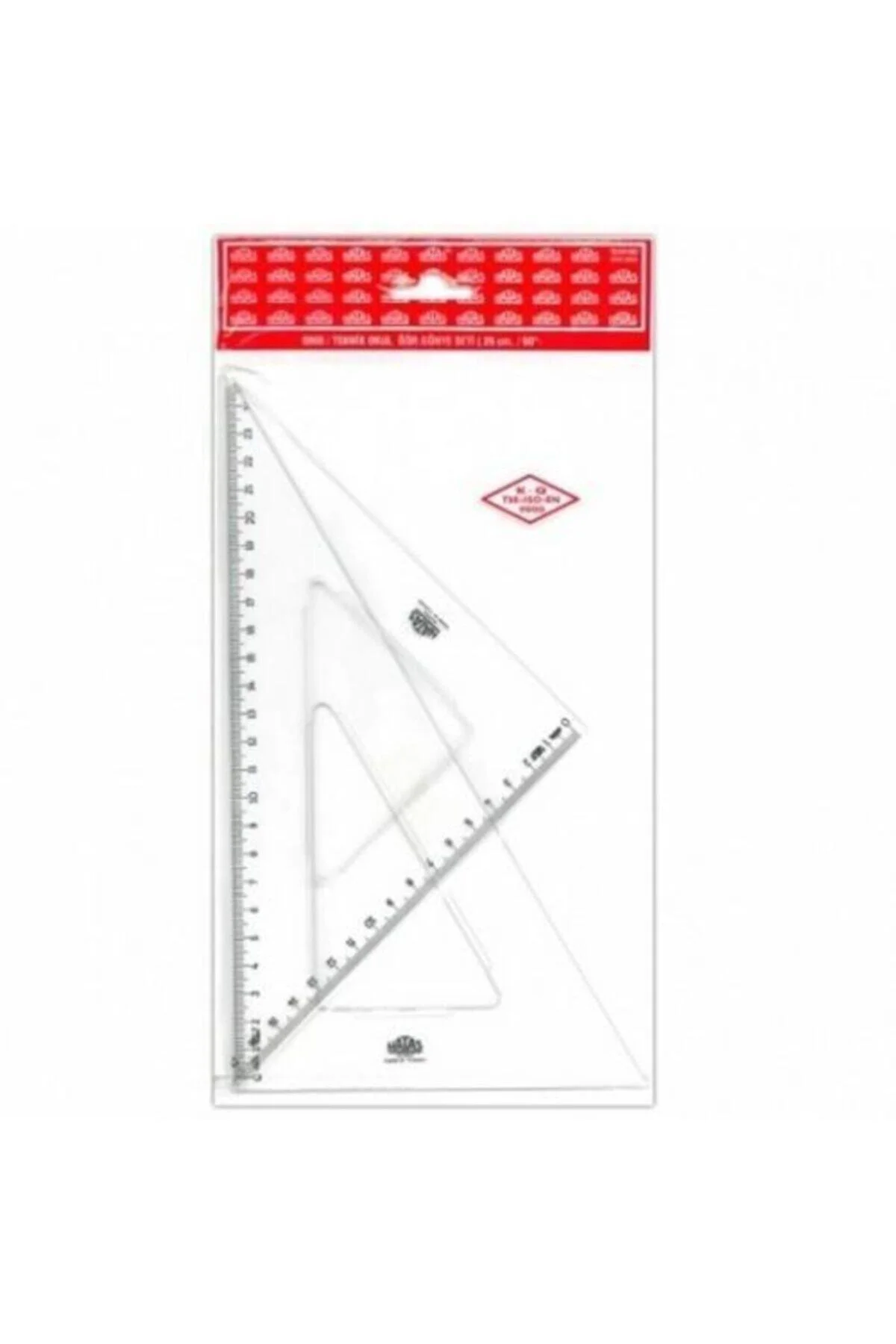 Cetvel Teknik Okul Öğrenci Gönye Seti 30 cm