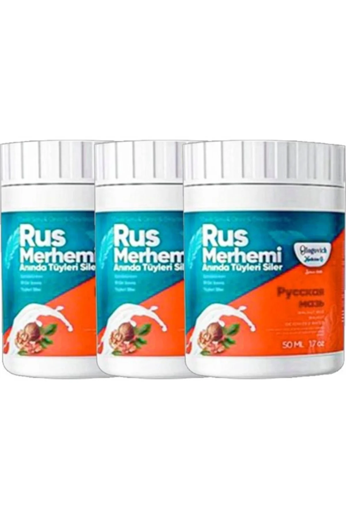 Ceviz & Ceviz Sütü Tüy Kremi 50 ml - Doğal Russ Merhemi ile Tüy Bakımı