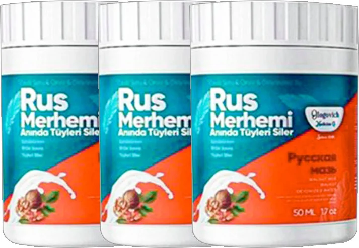 Ceviz & Ceviz Sütü Tüy Kremleri 3 Adet – Turkuaz Russ Merhemi 50 ml