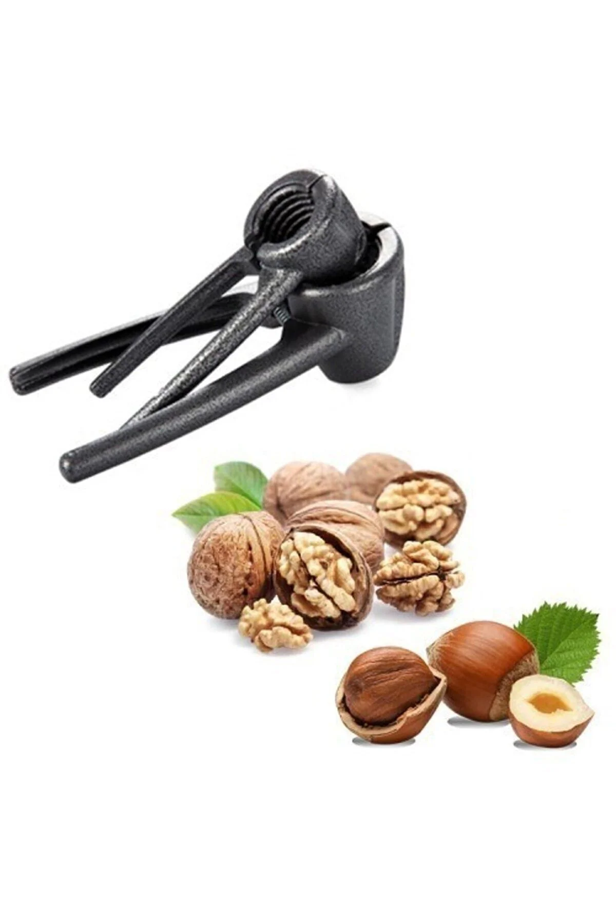 Ceviz Fındık Kırma Aleti Fındık Kıracağı Metal 2'li Set Kıracak H