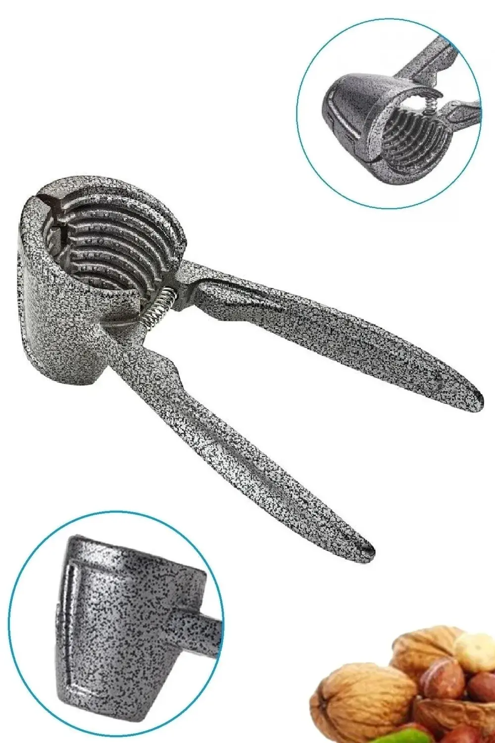 Ceviz Kıracağı Paslanmaz Metal Yaylı Basmalı Badem Fındık Kıracak