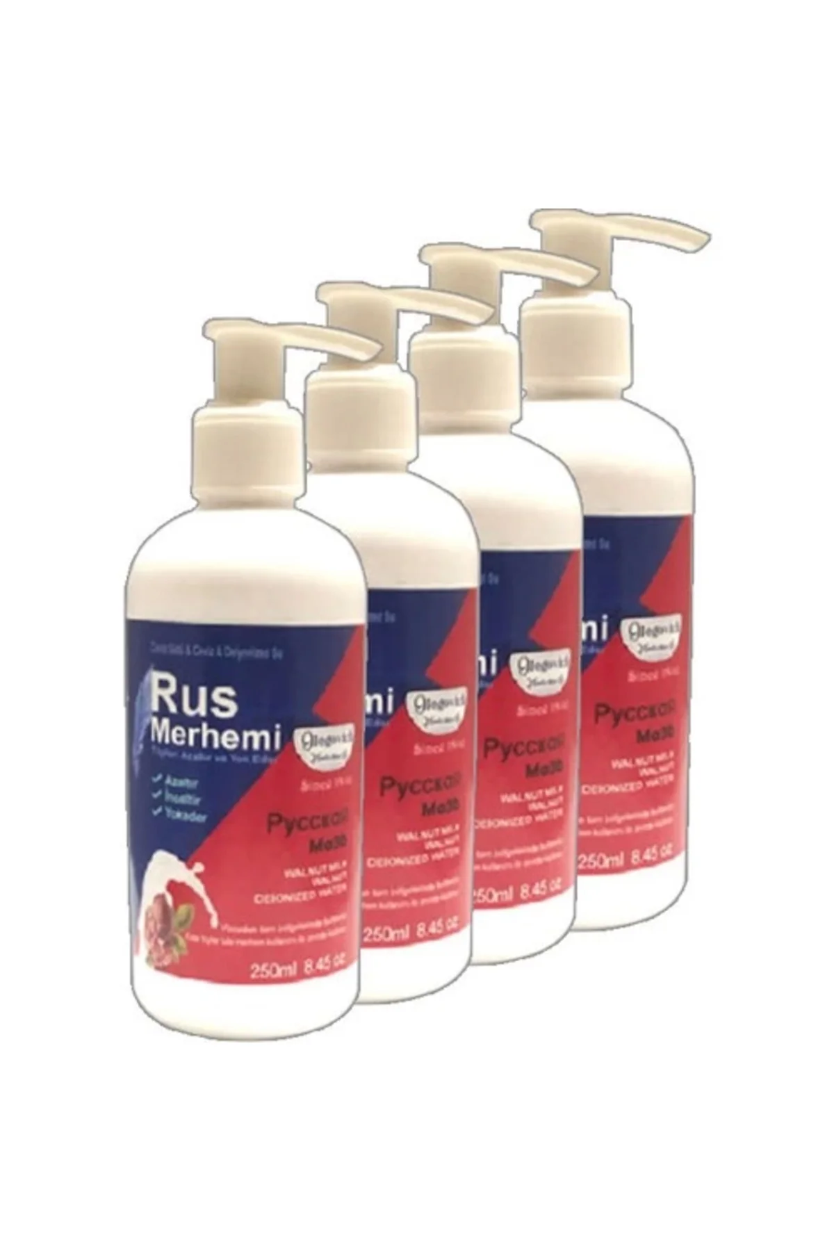 Ceviz Sütlü & Cevizli Tüy Kremeri 250 ml — Tüylere Özel Nemlendirici Russ Merhemi