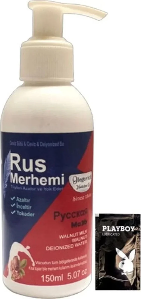 Cevizli & Ceviz Sütlü Rus Merhemi Tüylere Krem 150 ml + Jel - Acısız Tüy Alma Çözümü Fiyatı, Yorumları ve Özellikleri