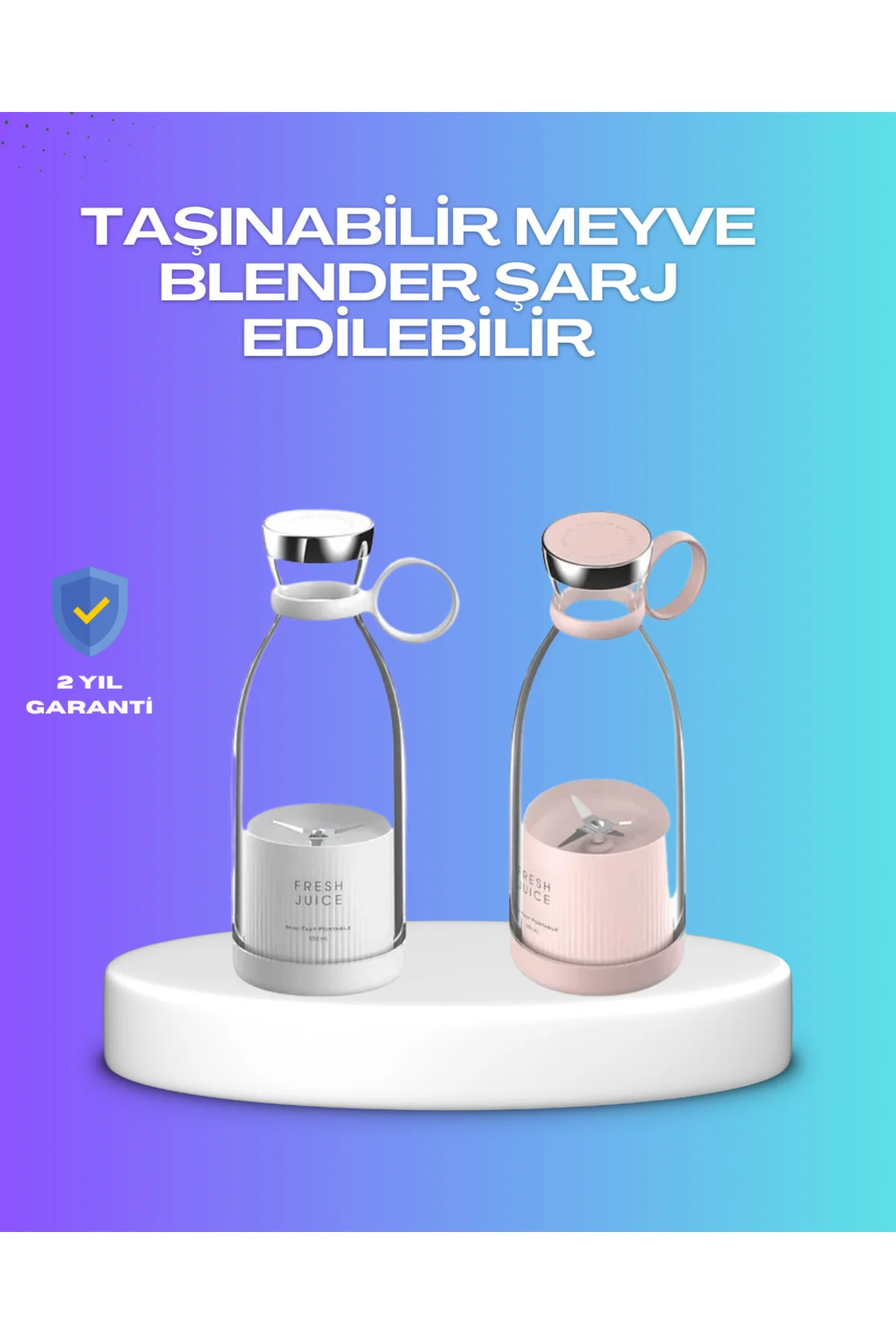 Çevre Dostu Cam Gövdeli Kablosuz Smoothie Blender - ayr7192-1719