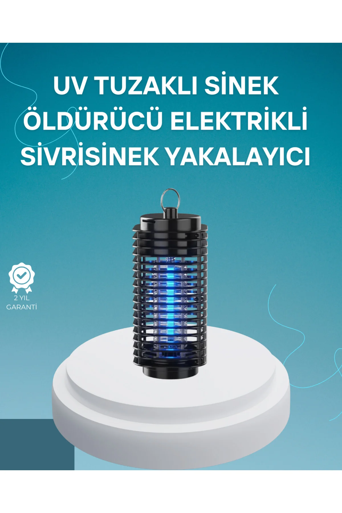 Çevre Dostu Elektrikli Sivrisinek Öldürücü Lamba – 50m² Etki Alan
