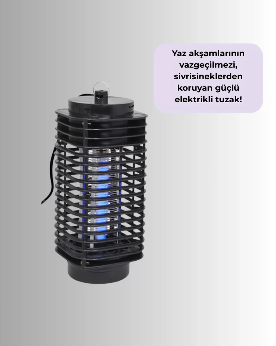 Çevre Dostu Elektrikli Sivrisinek Öldürücü – 50m² Etki Alanı, Koku Yok, Yeni Nesil