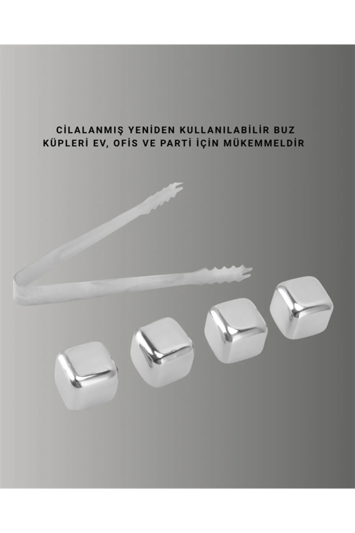 Çevre Dostu Metal Buz Küpü Ve Kullanışlı Klips Seti Yeni Nesil Çevre Dostu Metal Buz Küpü Ve Kullanışlı Klips Seti Yeni Nesil - Görsel 2