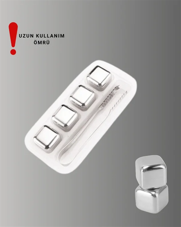 Çevre Dostu Metal Buz Küpü ve Kullanışlı Klips Seti Yeni Nesil