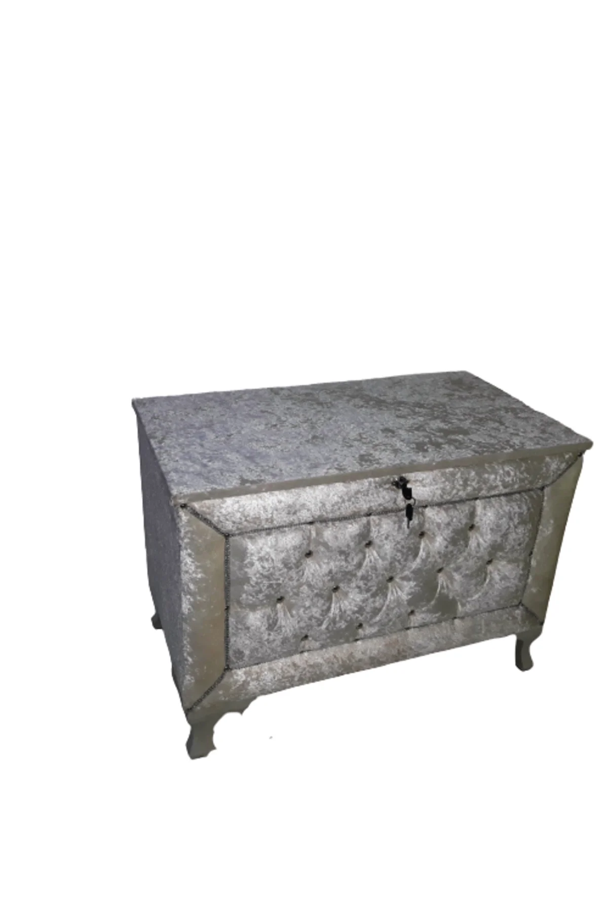 Çeyiz 18152 SANDIK Kapitone Büyük Model KREM Kadifemsi Kumaş İçi Tela El Yapım Çeyiz 18152 SANDIK Kapitone Büyük Model KREM Kadifemsi Kumaş İçi Tela El Yapım - Görsel 3