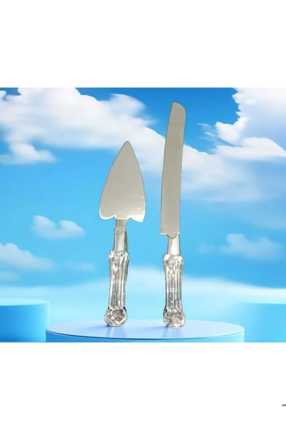 Çeyizlik 2'li Kına Düğün Nişan Doğum Günü Kutlama Kristal Saplı P