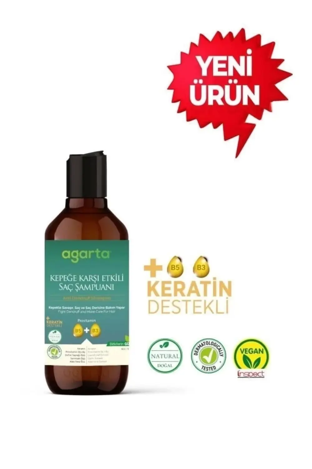 CEYLAN ADAM Agarta Doğal Kepeğe Karşı Şampuan 400 ml