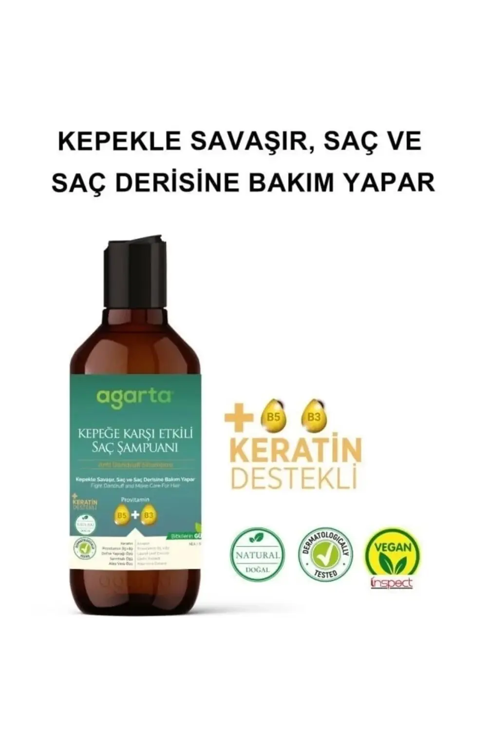 CEYLAN ADAM Agarta Doğal Kepeğe Karşı Şampuan 400 ml