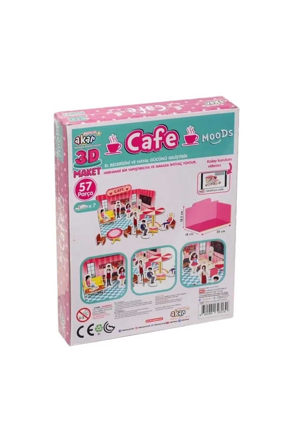 CEYLAN ADAM Cafe Maket 3 Boyutlu Puzzle