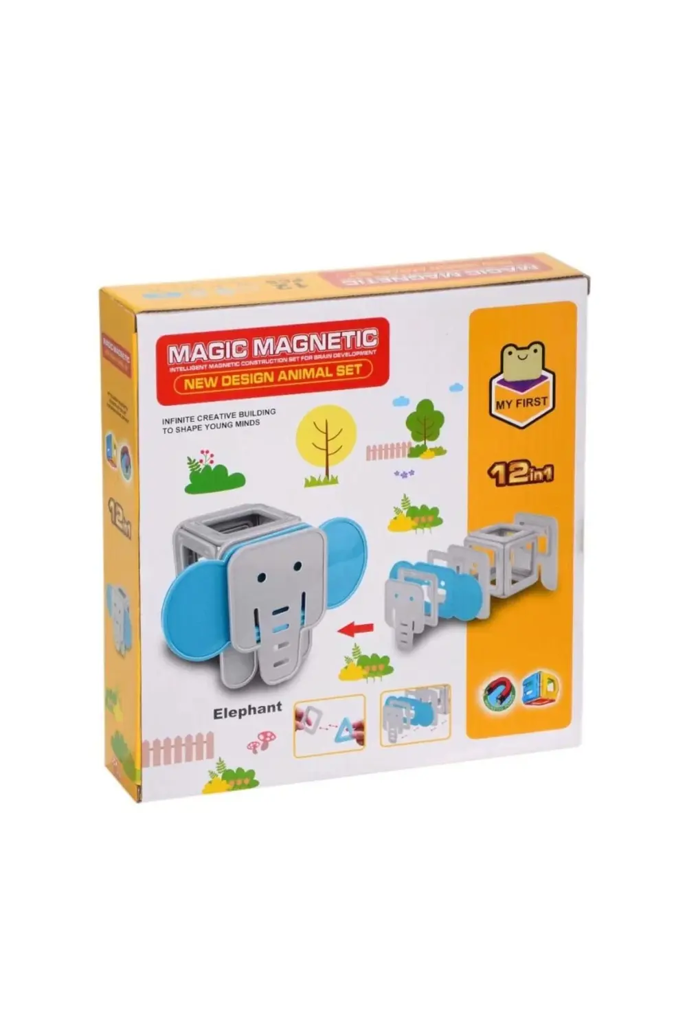 CEYLAN ADAM Manyetik Fil Blok Seti 12 Parça
