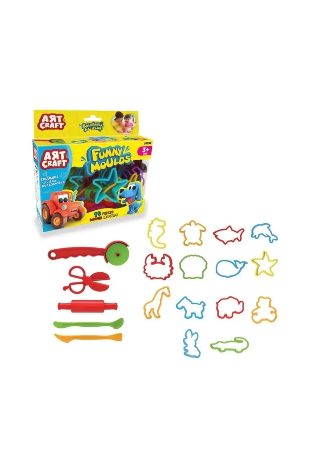 CEYLAN ADAM Nessiworld 03299 Art Craft 19 parça EĞLENCELİ KALIPLA