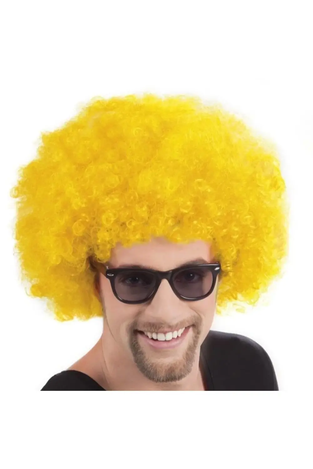 CEYLAN ADAM Nessiworld Sarı Renk Kıvırcık Afro Bonus Peruk