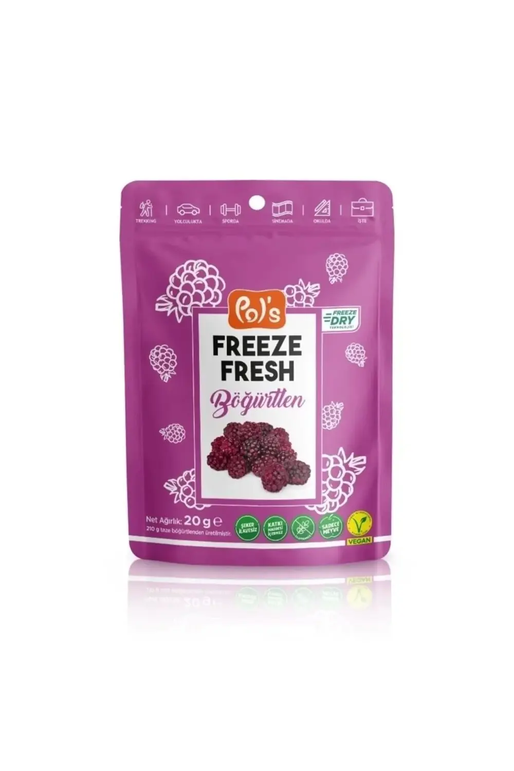 CEYLAN ADAM Pol’s Freeze Fresh Dondurularak Kurutulmuş Böğürtlen