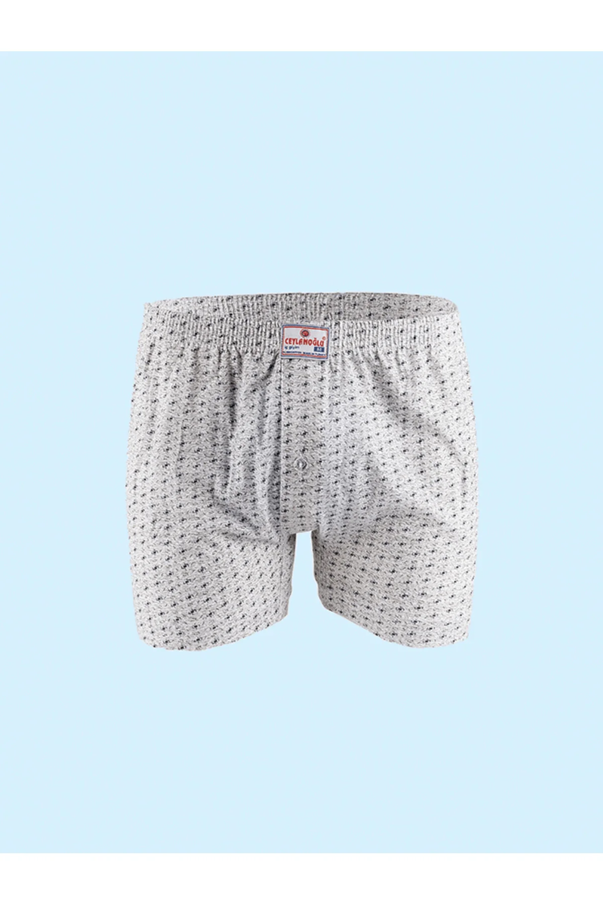CEYLANOĞLU %100 PAMUK ERKEK EMPİRME BOXER KARIŞIK 5'Lİ EKO PAKET 