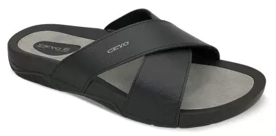 Ceyo 9877ı Siyah Ortopedik Erkek Terlik