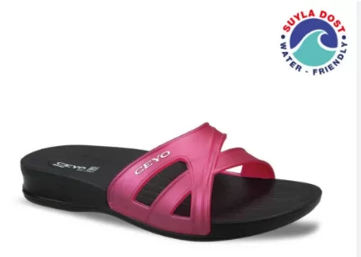 Ceyo 9942 5ı Kırmızı Ortopedik Kadın Terlik