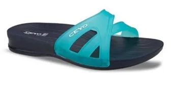 Ceyo 9942 5ı Turkuaz Ortopedik Kadın Terlik