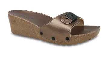 Ceyo 9969ı Minelli Topuklu Bakır Ortopedik Kadın Terlik