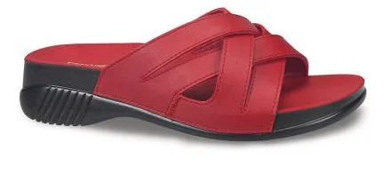 Ceyo Belize 6ı Kırmızı Ortopedik Kadın Terlik