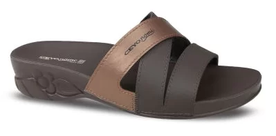 Ceyo Flora 13ı Kahve Ortopedik Kadın Terlik