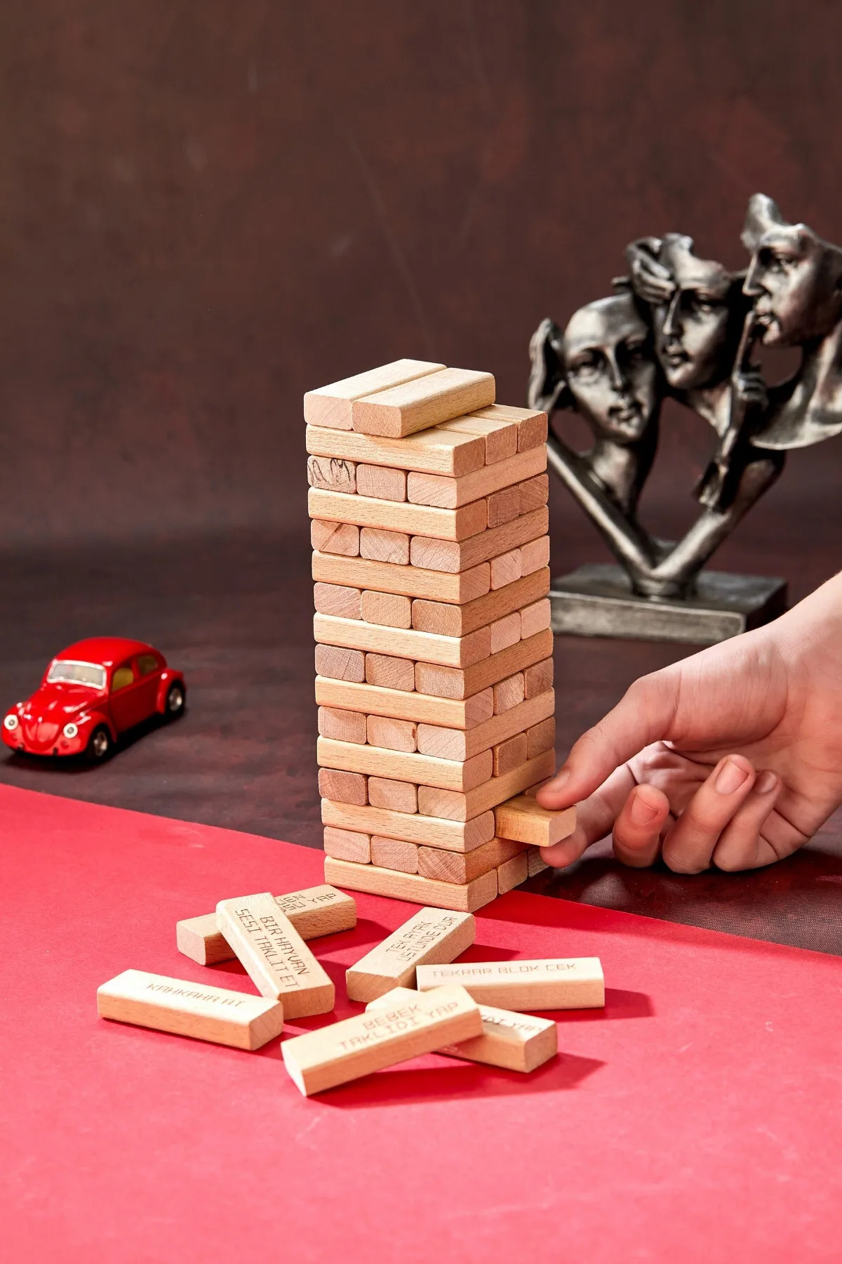 Oyuncak Store Cezalı Jenga Denge Oyunu Tower Büyük Boy 54 Parça