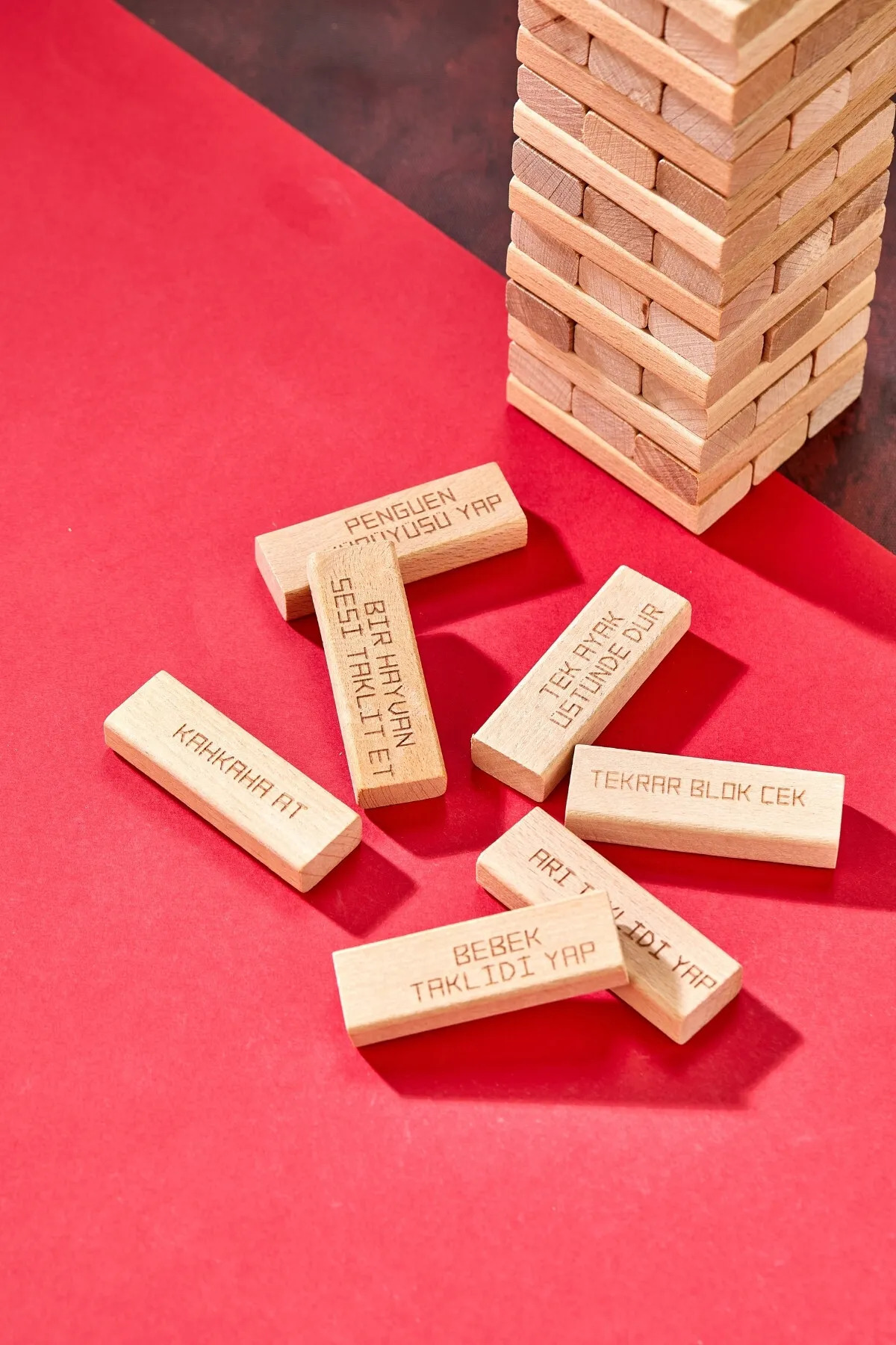 Oyuncak Store Cezalı Jenga Denge Oyunu Tower Büyük Boy 54 Parça