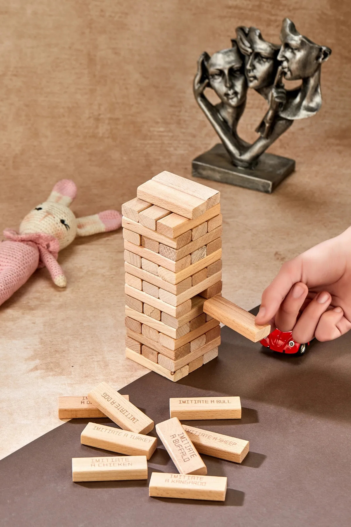 Oyuncak Store Cezalı Jenga Denge Oyunu Tower Büyük Boy 54 Parça