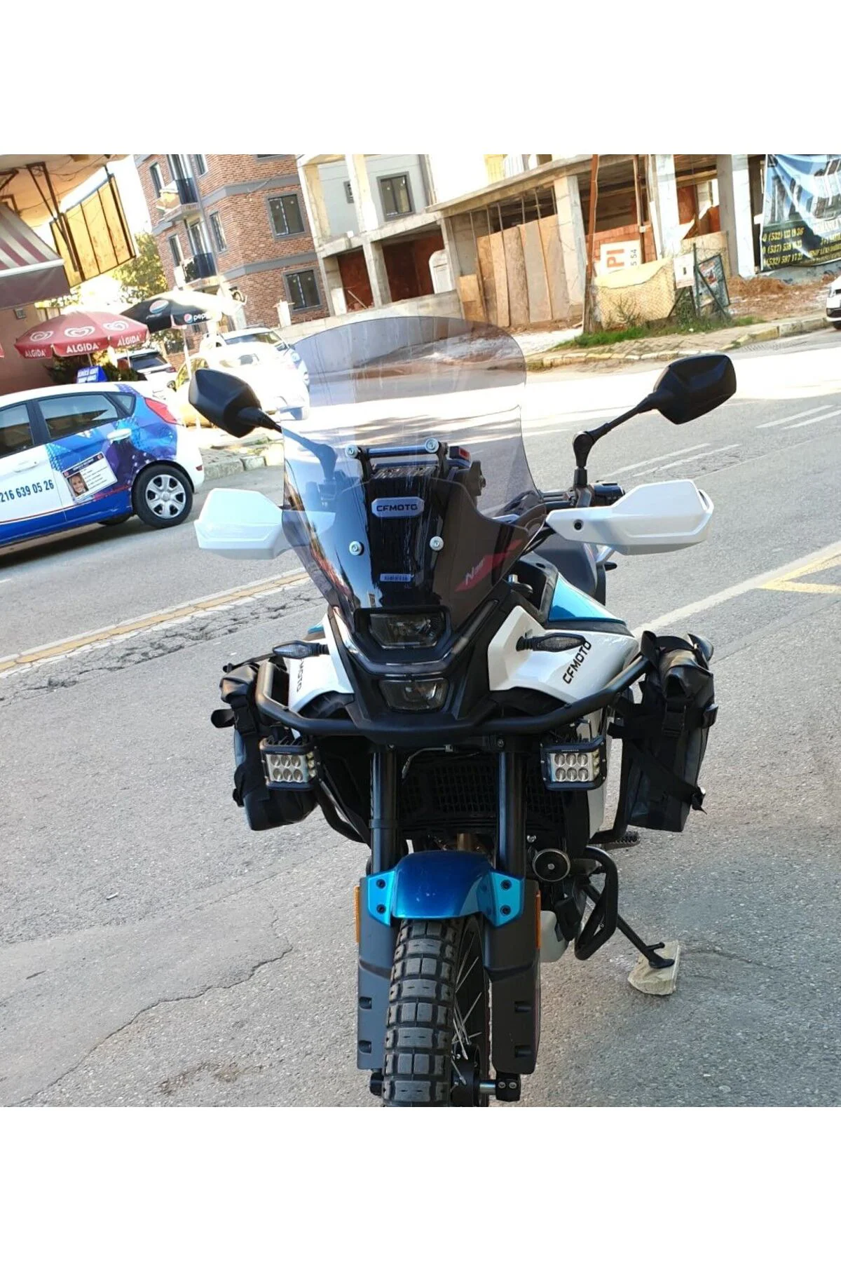 CF Moto 450 MT Ön Cam 2023-2026 Model 41cm Füme Renkli 4mm