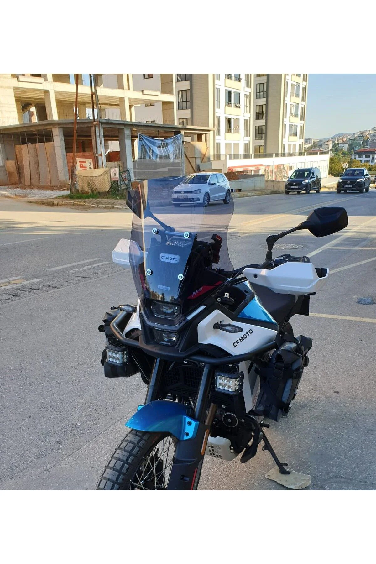 CF Moto 450 MT Ön Cam 2023-2026 Model 41cm Füme Renkli 4mm