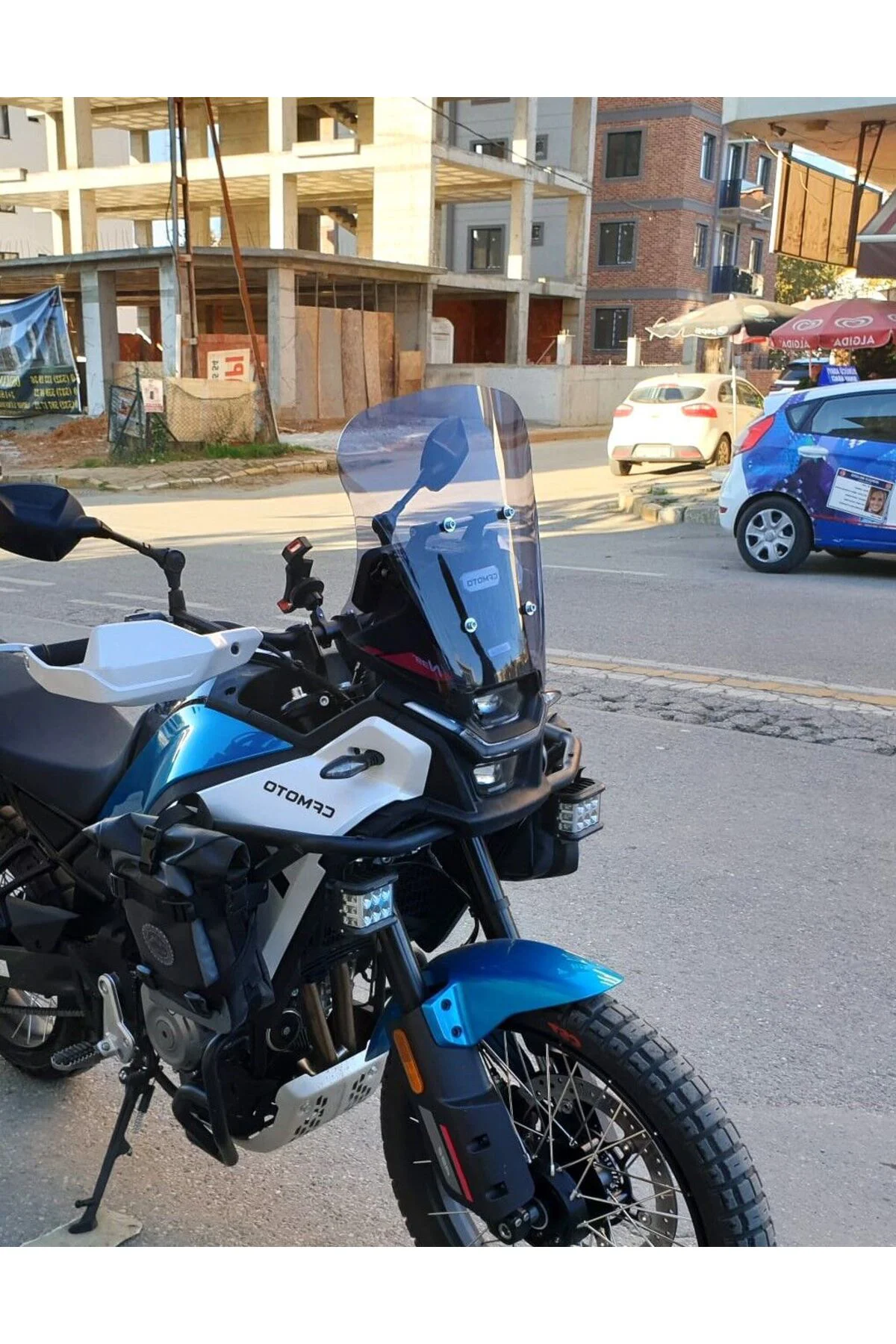 CF Moto 450 MT Ön Cam 2023-2026 Model 41cm Füme Renkli 4mm