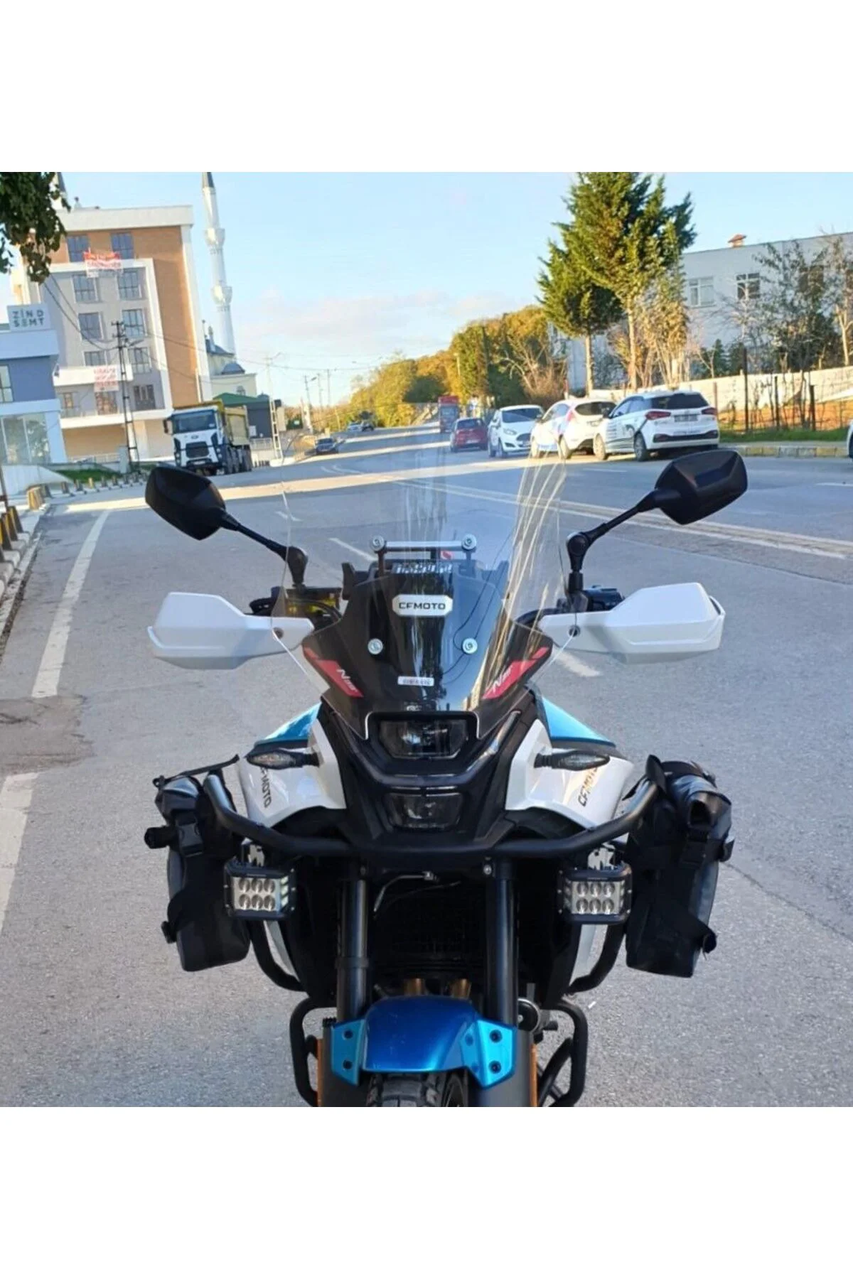 CF Moto 450 MT Ön Cam 2023-2026 Model 41cm Şeffaf Renkli 4mm