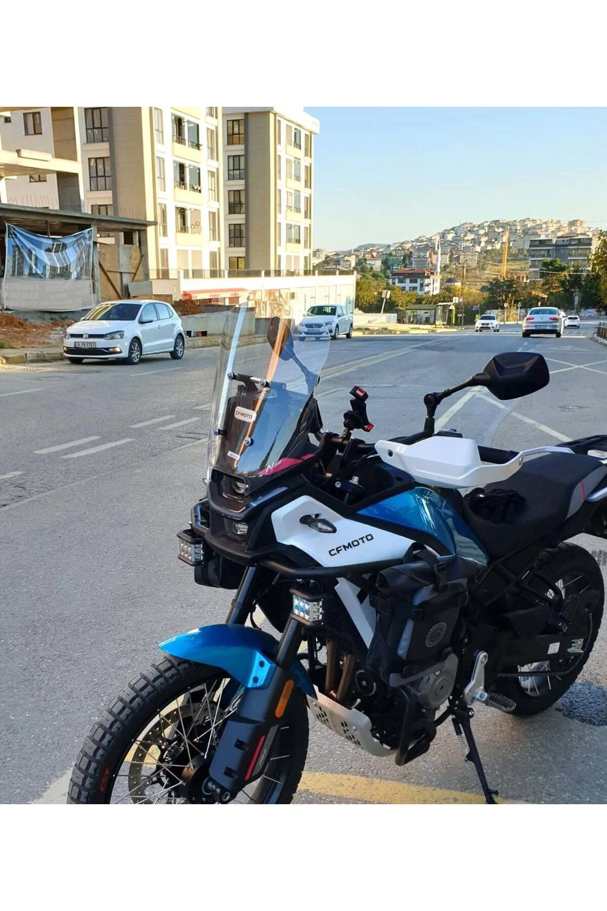 CF Moto 450 MT Ön Cam 2023-2026 Model 41cm Şeffaf Renkli 4mm