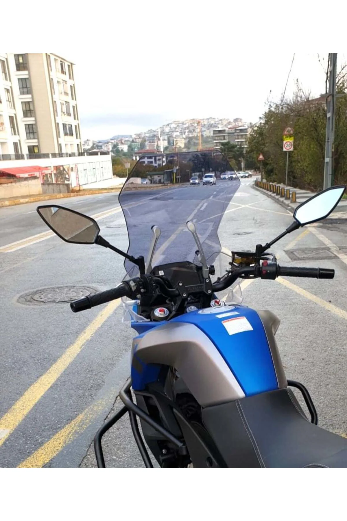 CF Moto 650 MT Ön Cam 2016-2026 Model 56cm Füme Renkli 4mm