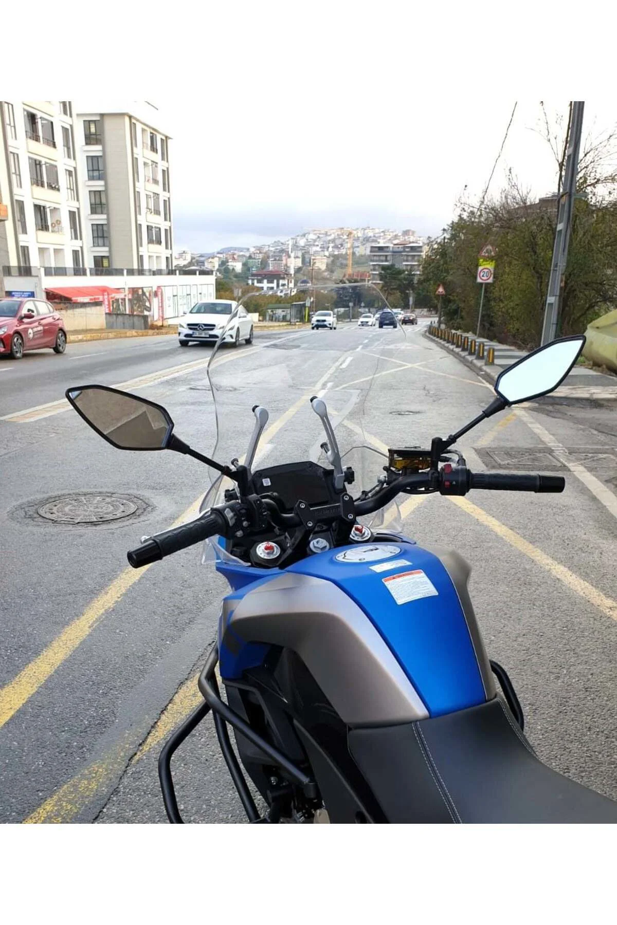 CF Moto 650 MT Ön Cam 2016-2026 Model 56cm Şeffaf Renkli 4mm