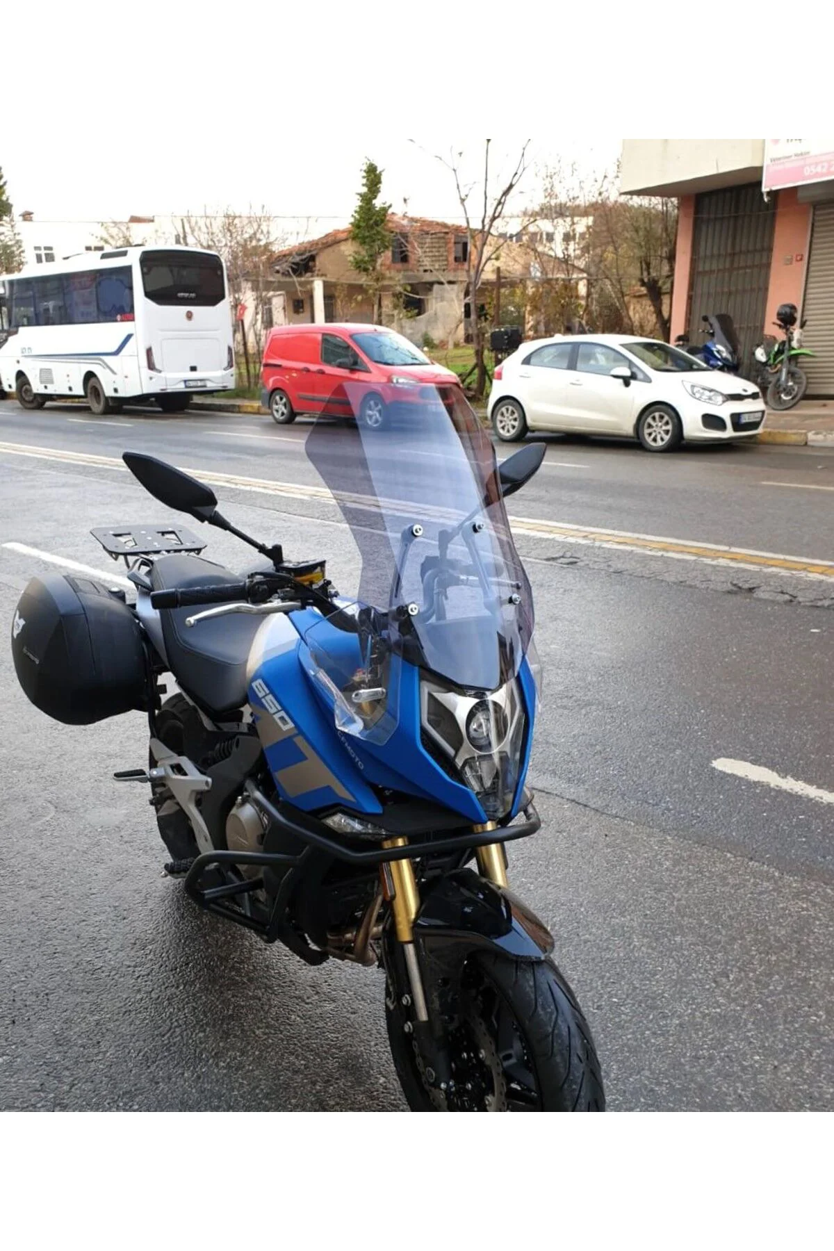 CF Moto 650 MT Ön Cam 2016-2026 Model 56cm Füme Renkli 4mm