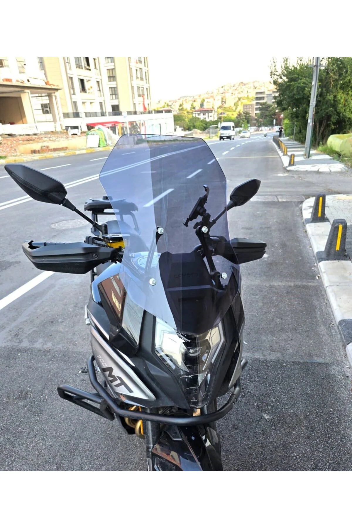 CF Moto 700 MT Ön Cam 2023-2026 Model 56cm Füme Renkli 4mm