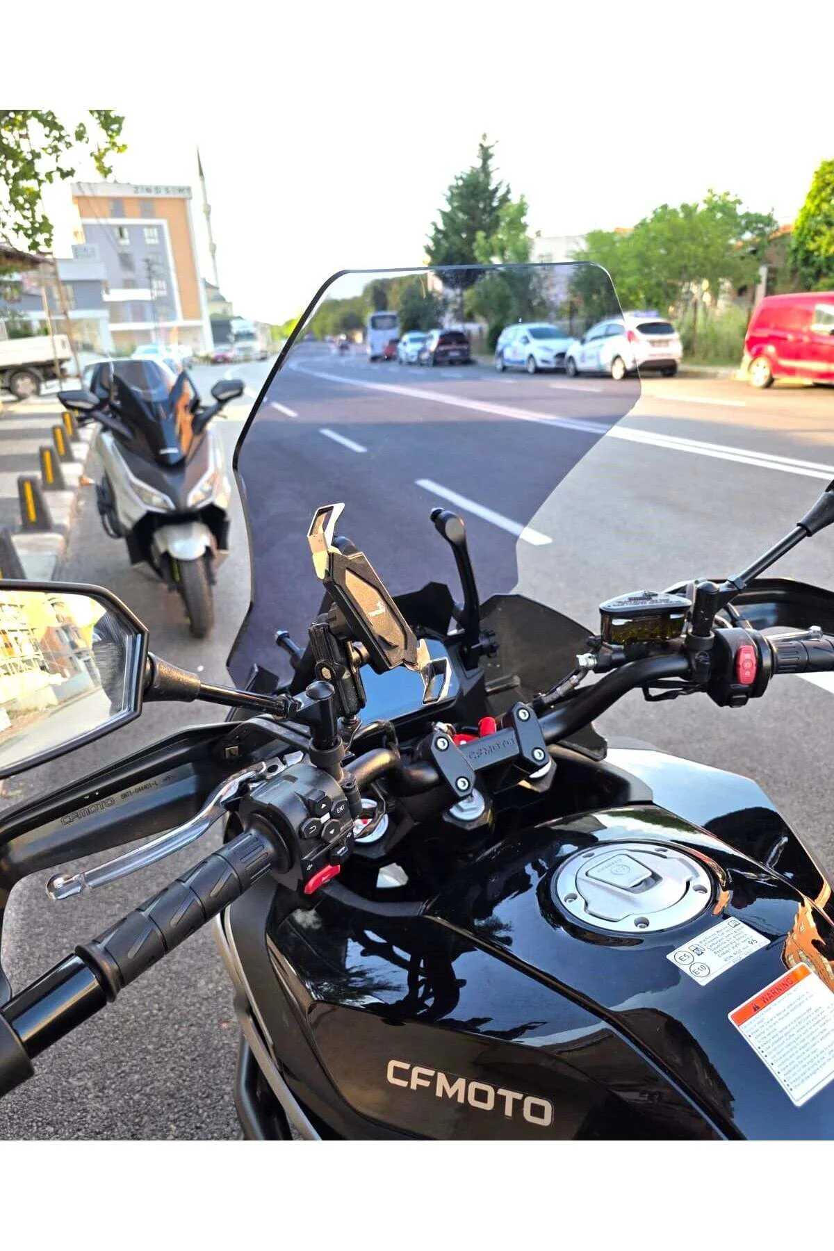 CF Moto 700 MT Ön Cam 2023-2026 Model 56cm Füme Renkli 4mm
