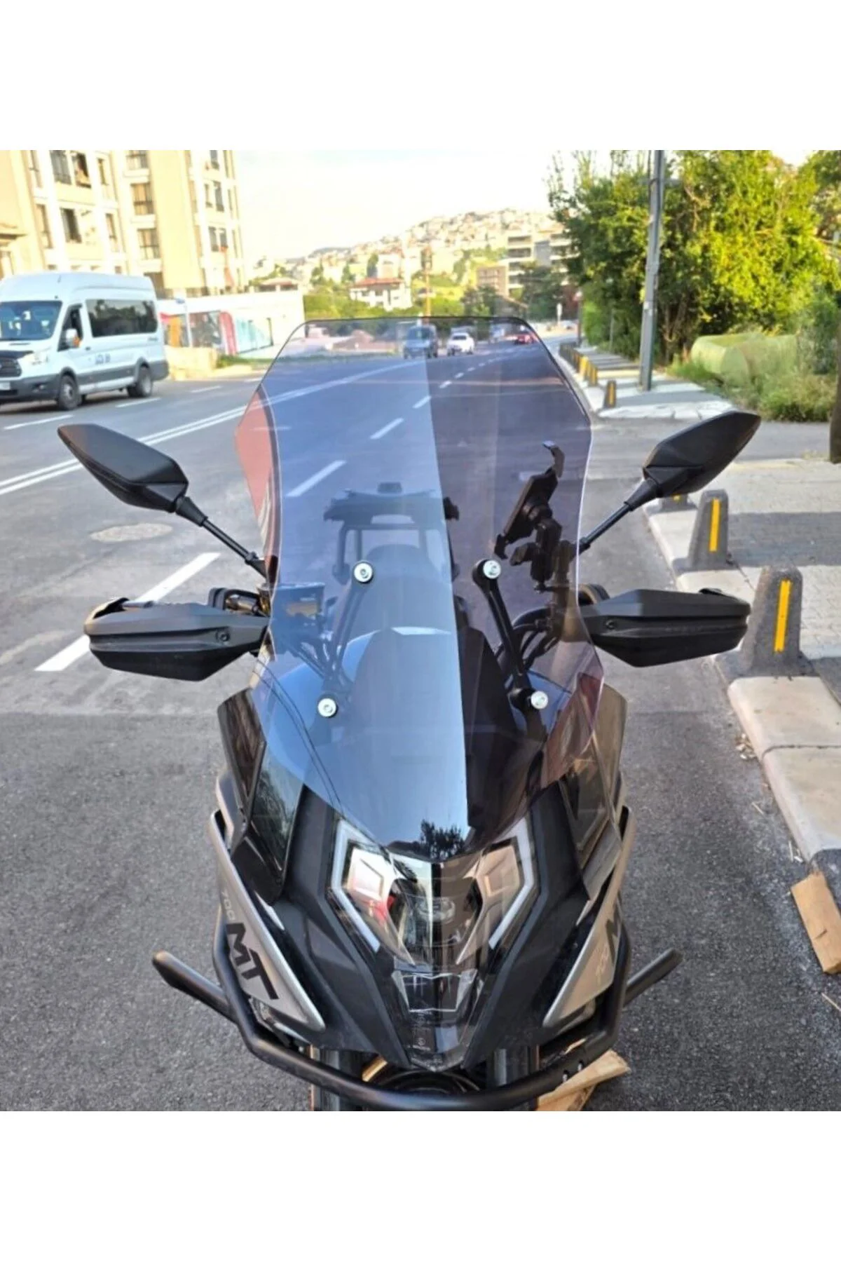 CF Moto 700 MT Ön Cam 2023-2026 Model 56cm Füme Renkli 4mm