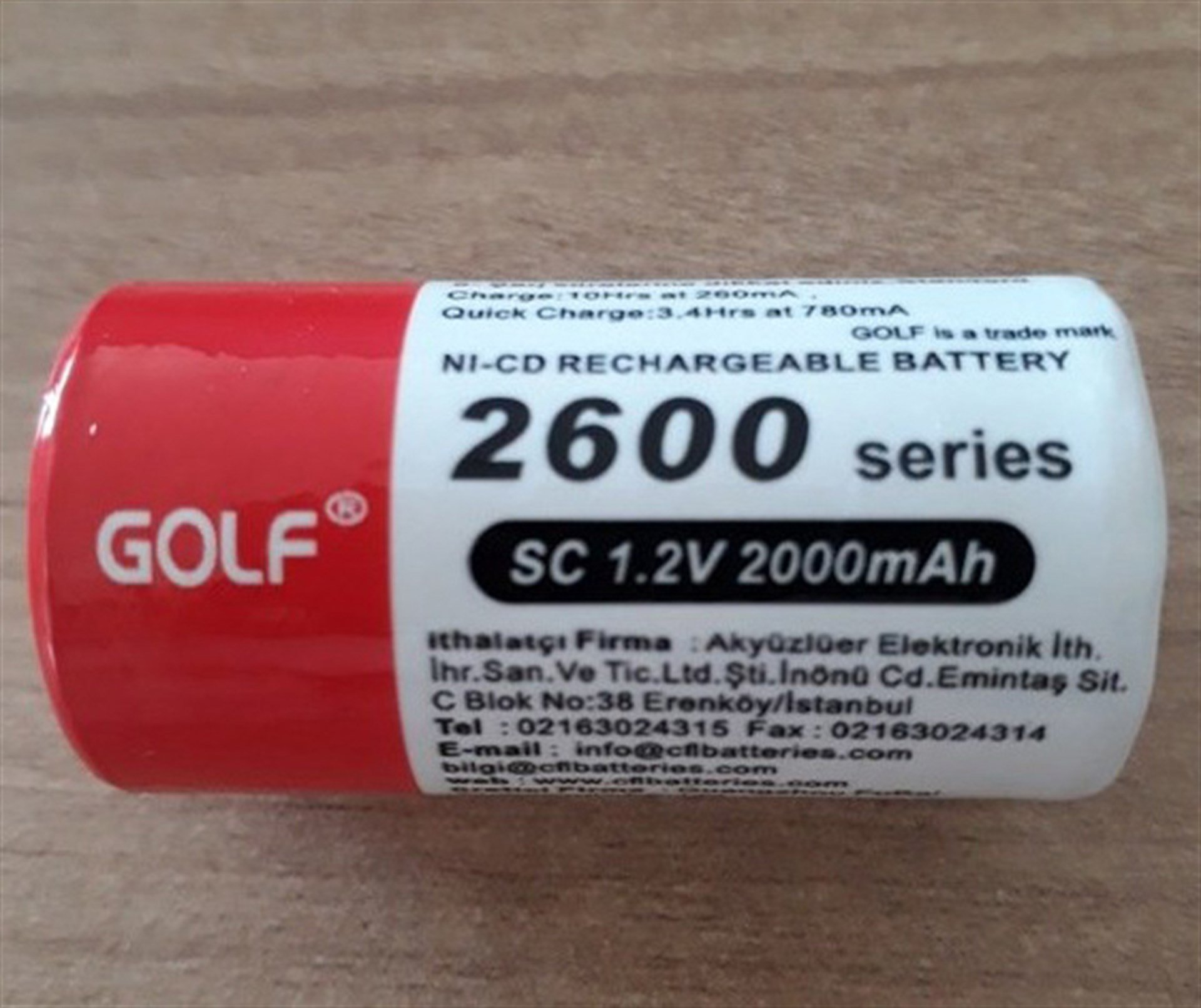 CFL 2600 MAH. SÜPÜRGE PİLİ