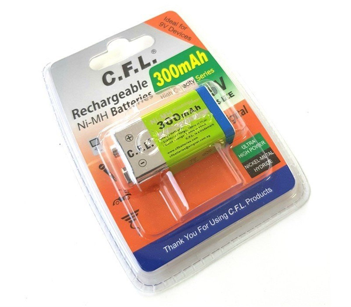 CFL 9 V 250 MAH. PİL